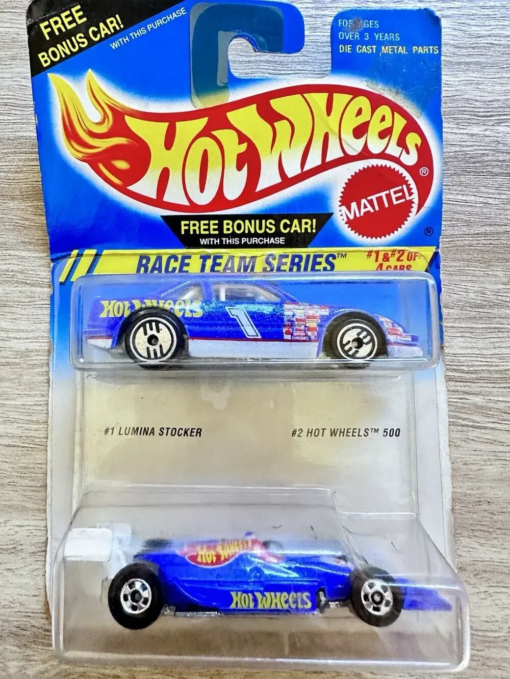 Vintage 1994 Hot Wheels Race Team Series #1 Lumina Stocker #2 500 Hotwheels H22